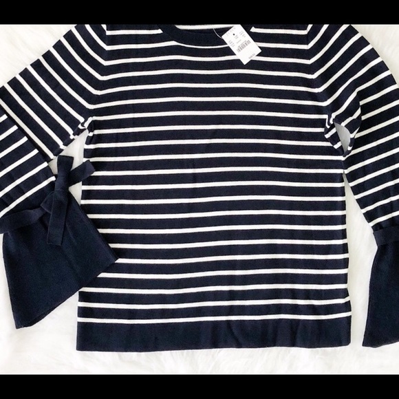 J. Crew Factory Tie Bell-Sleeve Sweater - Picture 4 of 6